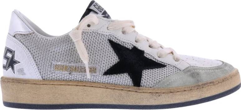 Golden Goose Grijze Sneakers met Net Bovenwerk en Gelamineerde Hak Gray Heren