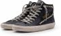 Golden Goose Zwarte Leren Distressed Studded Sneakers Black Dames - Thumbnail 7