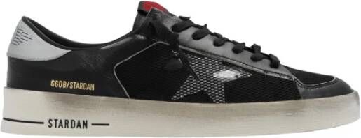 Golden Goose Stardan Suede Sneakers met Nappa Details Black Heren