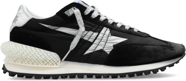 Golden Goose Low-Top Sneakers baskets running a empiecements in zwart