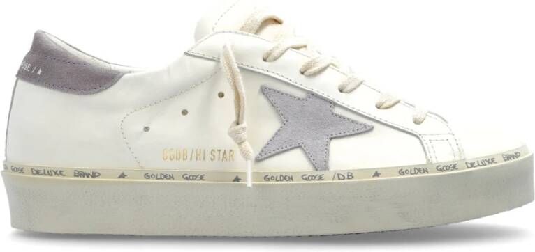 Golden Goose Low-Top Sneakers Hi Star Leather Upper Sneakers in wit