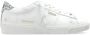Golden Goose Witte Leren Sneakers met Zilveren Accenten White Dames - Thumbnail 12