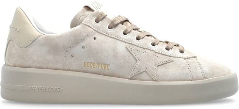 Golden Goose Low-Top Sneakers Minimalist Suede Sneakers With Subtle Logo Detail in beige