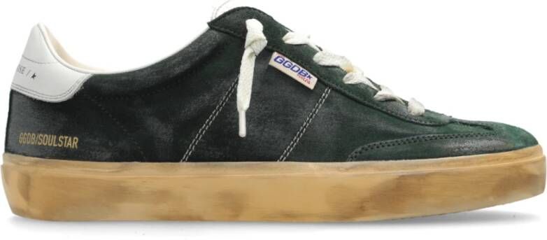 Golden Goose Low-Top Sneakers Soul-Star Suede Sneakers in groen