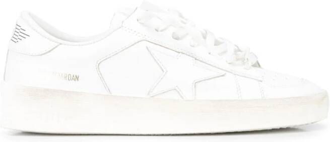 Golden Goose Witte Leren Sneakers met Metallic Ster White