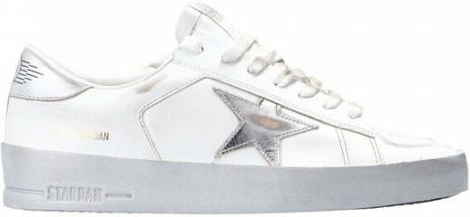Golden Goose Witte Leren Sneakers met Metallic Ster White