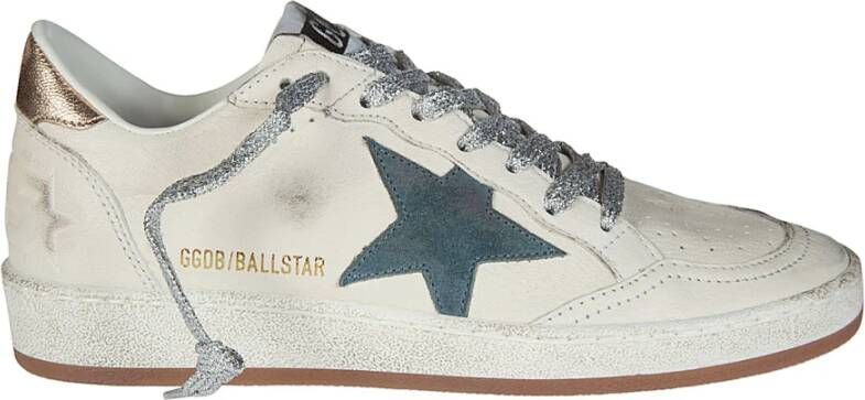 Golden Goose Stella Suede Gelamineerde Hak Sneakers White Dames