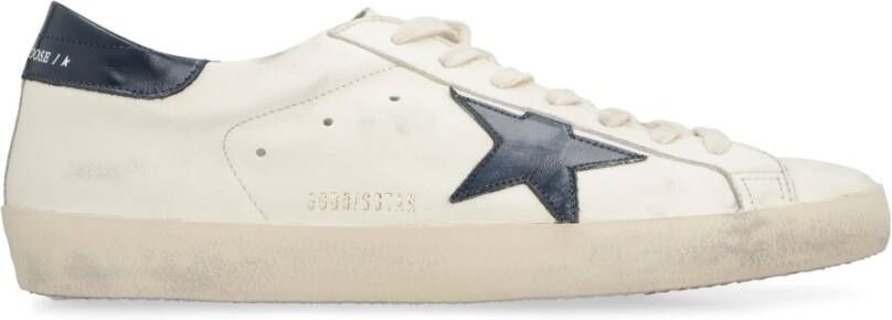 Golden Goose Beige Lace-Up Sneakers met Distressed Finish Beige Heren