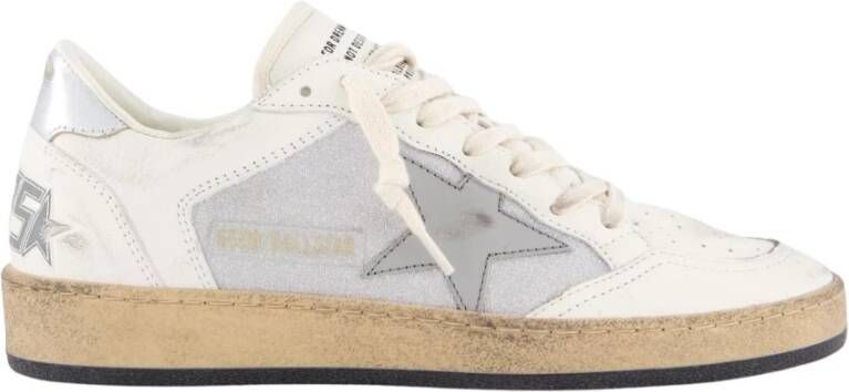 Golden Goose Glitter Leren Sneakers Wit Zilver Gray Dames - Foto 7