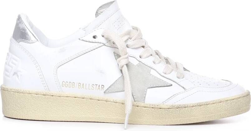 Golden Goose Dames Ball Star Sneaker Wit Zilver White Dames - Foto 4