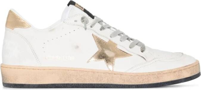 Golden Goose Gelamineerde ster en hiel van lederen bovenwerk White Dames