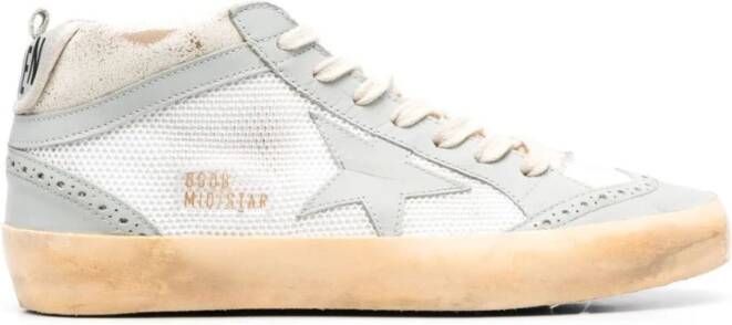 Golden Goose Stijlvolle Mid-Star Sneakers White Dames