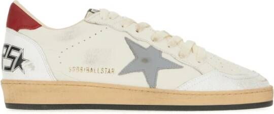 Golden Goose Iconische ster leren sneakers met suède Beige Heren
