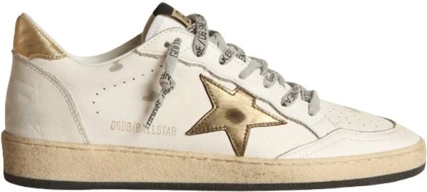 Golden Goose Gelamineerde ster en hiel van lederen bovenwerk White Dames