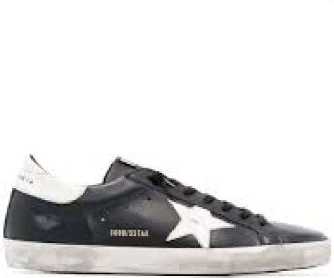 Golden Goose Scarpa Donna Super-Star Leather Upper Shiny Leather Star AND Heel