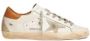 Golden Goose Super Star Baskets in White and Camel Leather Wit Heren - Thumbnail 10