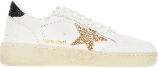 Golden Goose Witte Veterschoenen met Gevulkaniseerde Zool Multicolor Dames
