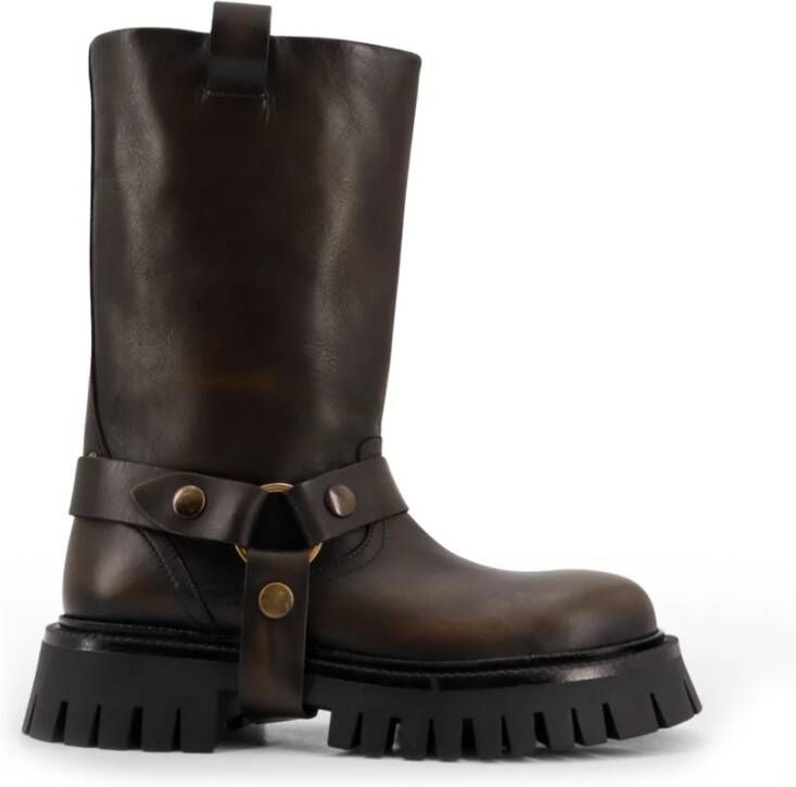 Golden Goose Studded Leren Laarzen Made in Italy