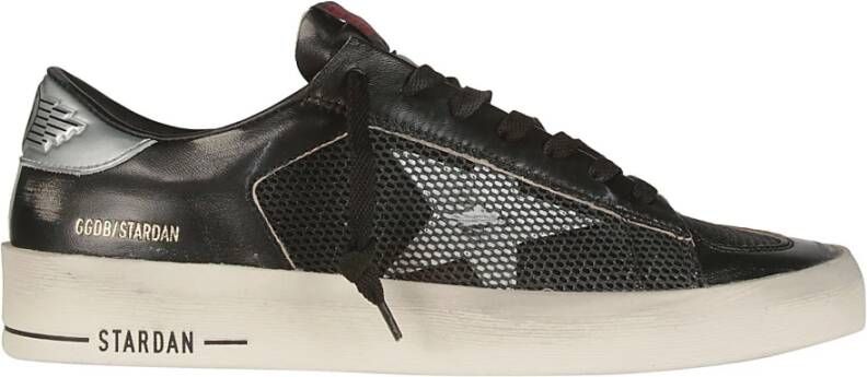 Golden Goose Zwarte Starsan Vintage Mesh Sneakers Black Heren