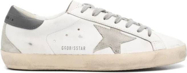 Golden Goose Wit IJs Donkergrijs Superstar Sneakers Multicolor Heren