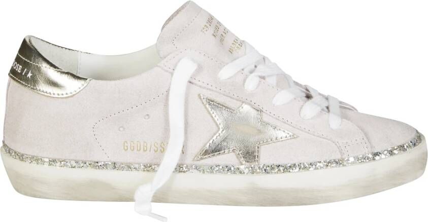 Golden Goose Suede Upper Laminated Star Sneakers