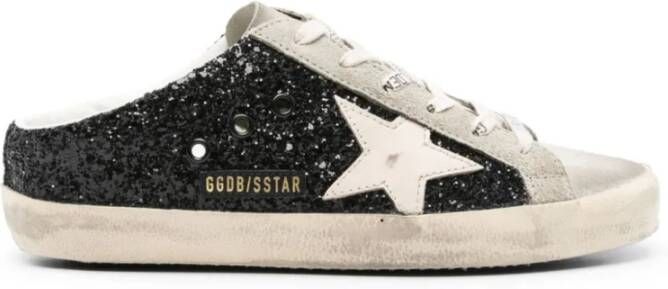 Golden Goose Super-Star Glitter Sneakers Black Dames