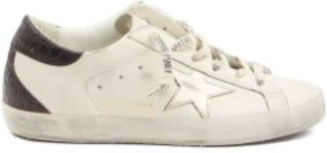 Golden Goose Super-Star Krokodil-Effect Sneakers
