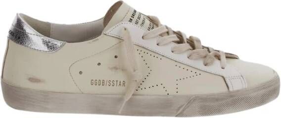 Golden Goose Super-Star Skate Sneakers Leer Rubber Beige Heren