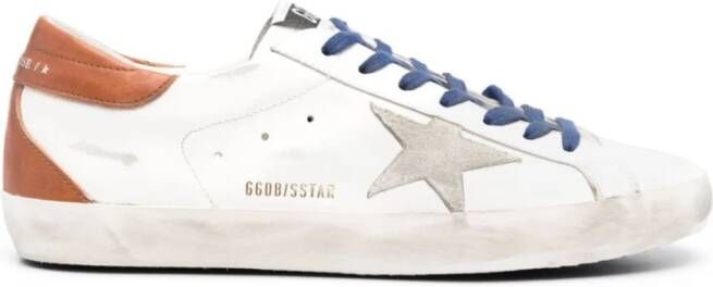 Golden Goose Stijlvolle witte leren sneakers voor heren White Heren