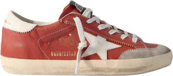 Golden Goose Super Star Orange Sneakers