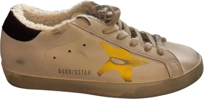 Golden Goose Super Star Shearling Gevoerde Sneakers White Heren