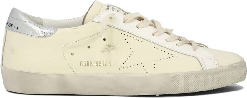 Golden Goose Super-Star Skate Sneakers Leer Rubber Beige Heren