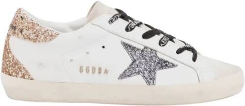 Golden Goose Glitter Super-Star Sneakers White Dames