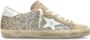 Golden Goose Glitter Suede Sneakers Beige Bruin Ronde Neus Brown Dames - Thumbnail 12