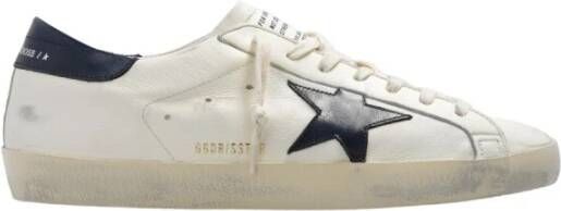 Golden Goose Beige Lace-Up Sneakers met Distressed Finish Beige Heren