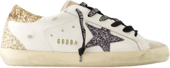 Golden Goose Superstar Sneakers met Glitterdetail White Dames