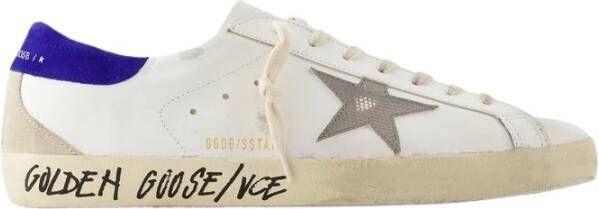 Golden Goose Witte Leren Superstar Sneakers met Groene Hak White Heren - Foto 1