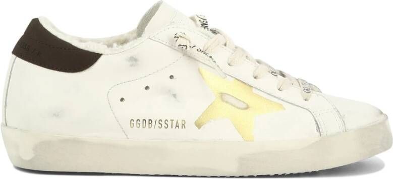 Golden Goose Super-star sneakers met logo White Dames