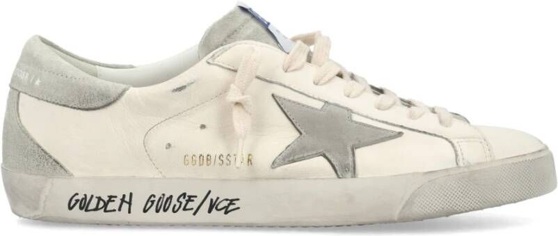 Golden Goose Super-Star Sneakers Wit IJs Grijs White Heren