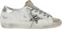 Golden Goose Witte Leren Sneakers met Animalier Ster - Thumbnail 4