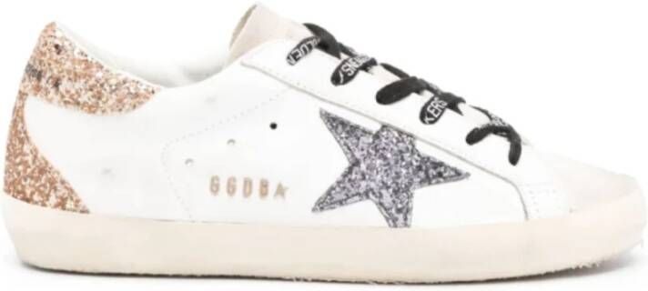 Golden Goose Superstar Sneakers met Glitterdetail White Dames