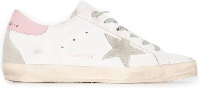 Golden Goose Sneakers met versleten effect en sterrenlogo Beige Dames