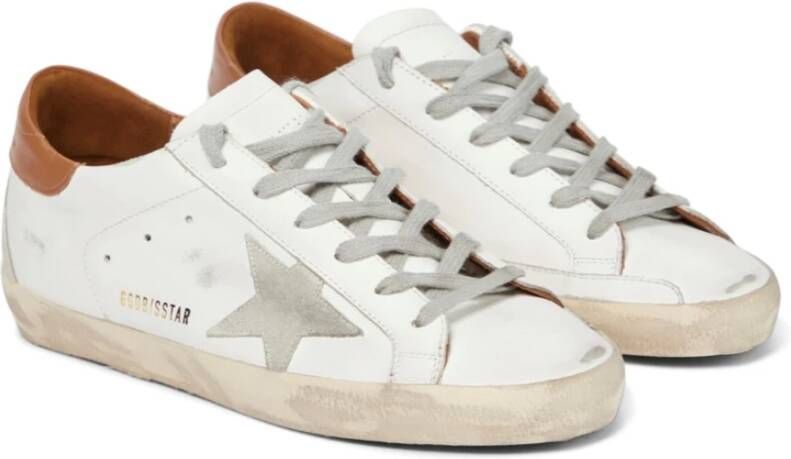 Golden Goose Super-star Witte Sneakers Verouderd Effect White Dames