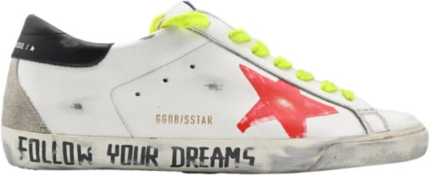 Golden Goose Superstar White Red Black Ice Sneakers Multicolor Dames