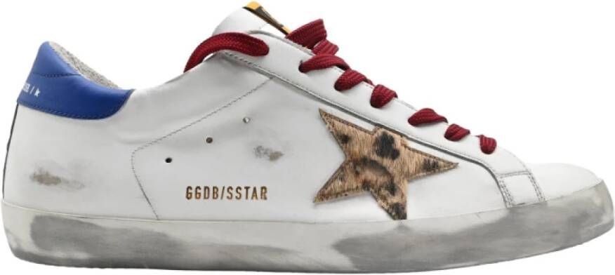 Golden Goose Superstar Witte Luipaard Sneakers Multicolor Dames