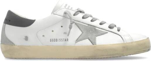 Golden Goose Witte Leren Sneakers met Zijlogo White