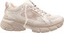 Golden Goose Taupe Leren Mesh Sneakers Rose Goud - Thumbnail 1