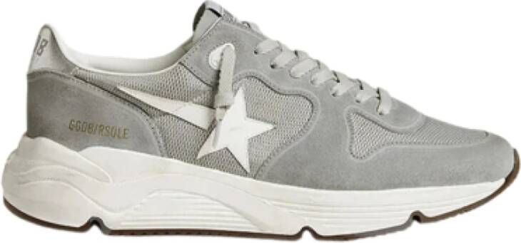 Golden Goose Lichtgrijze Ster Patch Hardloopschoenen Gray Heren