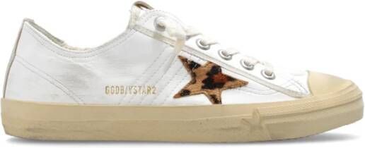 Golden Goose Low-Top Sneakers Dames V-Star 2 Sneaker Wit Leo in wit