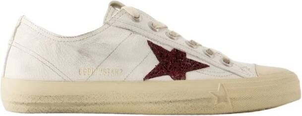 Golden Goose V-Star 2 Sneakers Leer Rubberen Zool White Dames